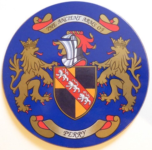 Heraldic Family Name Coaster - Perry – Personal Times